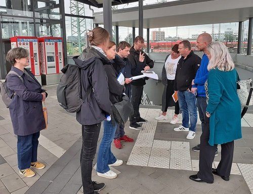 Treppenaufgang soll nicht länger grau sein  Verein „Art frontale“ verschönert nördlichen Zugang am Hauptbahnhof Cottbus 